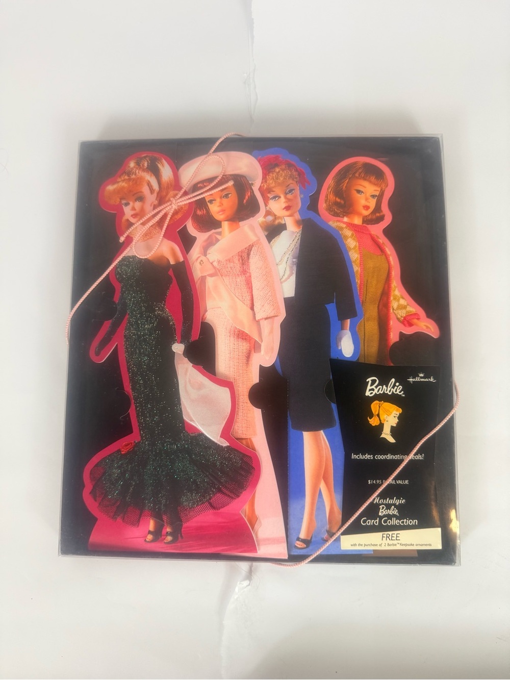 Hallmark Barbie Die-Cut Fashion Card Set Envelopes & Stickers VTG 2003